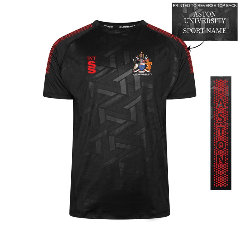 Aston University - Impact T-Shirt - Black - Unisex Fit