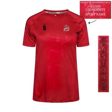 Aston University - Impact T-Shirt - Red - Women's Fit