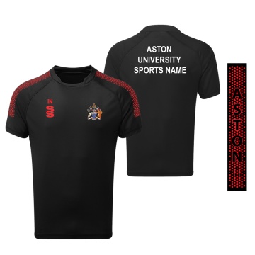Aston University - Dual Games Shirt - Black - Women's Fit