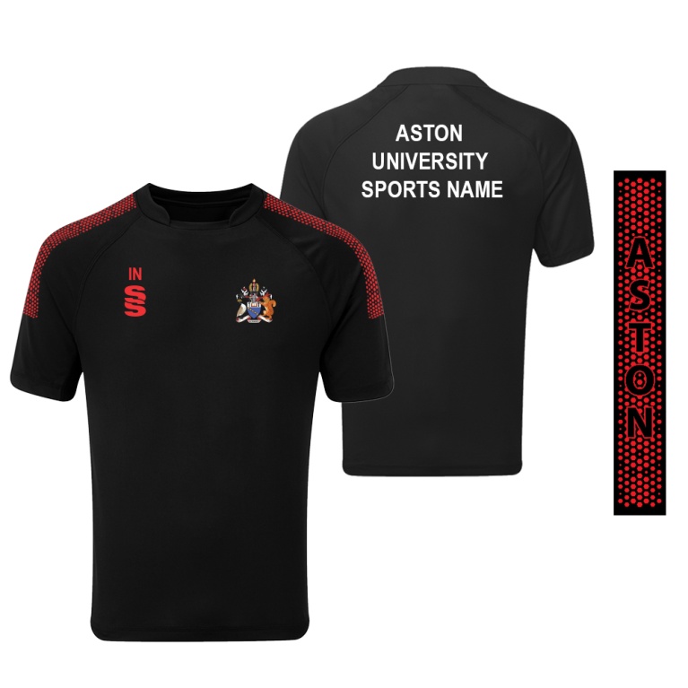 Aston University - Dual Games Shirt - Black - Unisex Fit