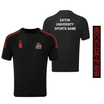 Aston University - Dual Games Shirt - Black - Unisex Fit
