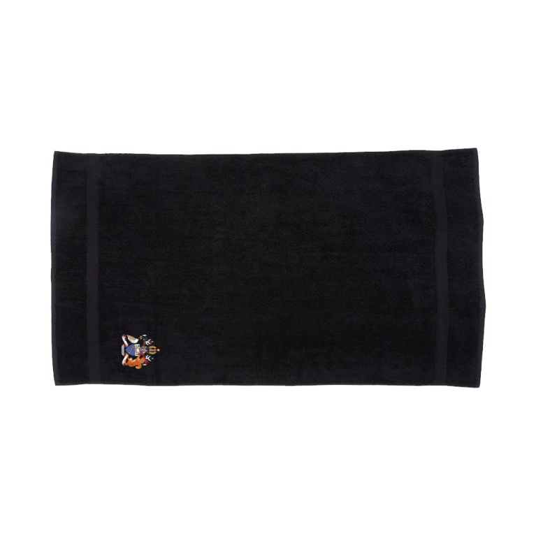 Aston University - Luxury Range Bath Towel - Black
