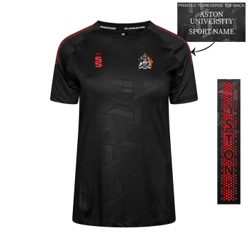 Aston University - Impact T-Shirt - Black - Women's Fit
